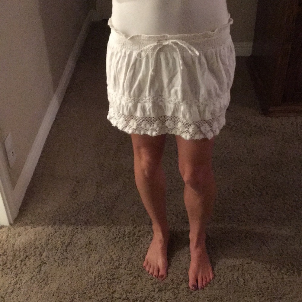White skirt
